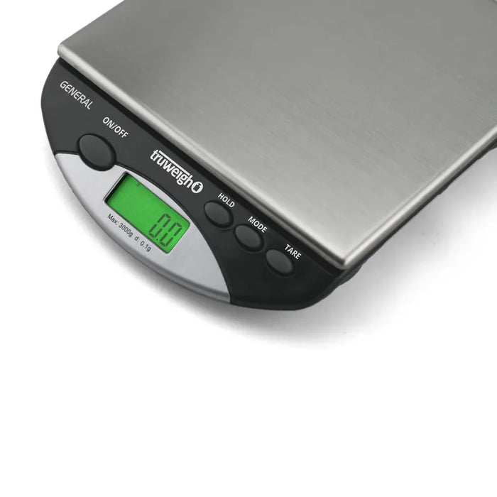 Truweigh General Compact Bench Scale - 3000g x 0.1g - Black (1 Count)-Scales & Calibration Weights-MJ Wholesale