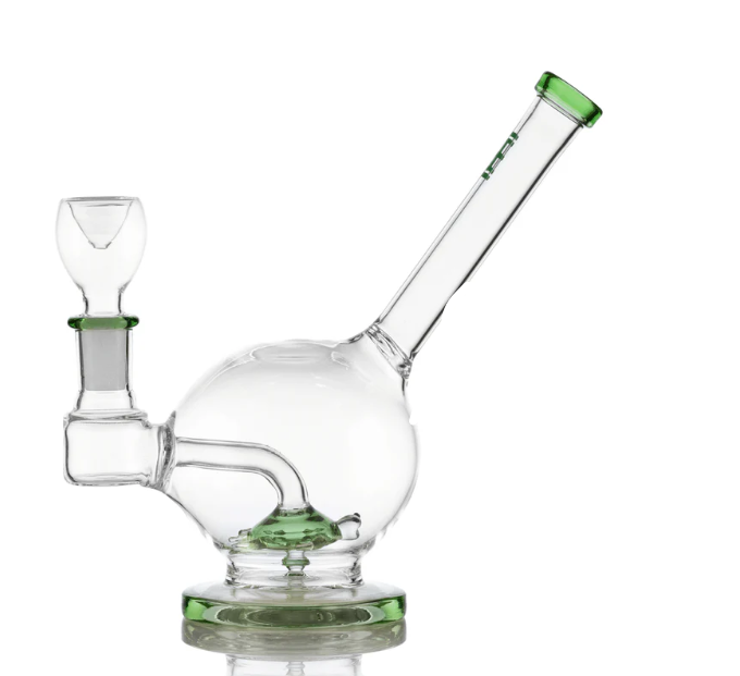 7" Hemper Sea Turtle Waterpipe - Green - (1 Count)-Hand Pipes, Rigs, & Bubblers