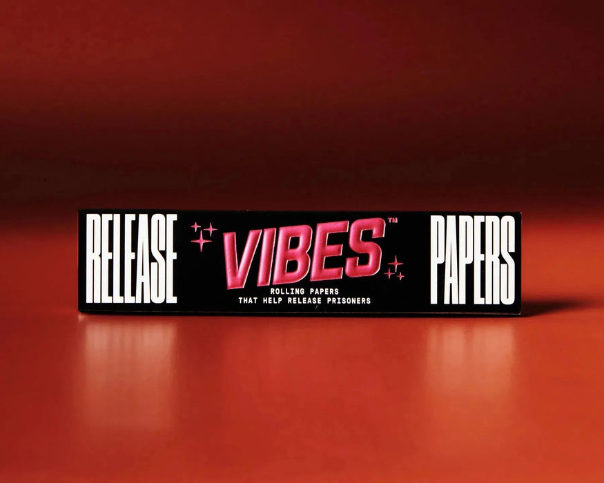 Vibes King Size Ultra Thin Release Papers - 33 Sheets Per Pack - (50 Count Display)-Papers and Cones