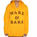 Wake & Bake - Gold Hoodie - Various Sizes - (1 Count)-Novelty, Hats & Clothing