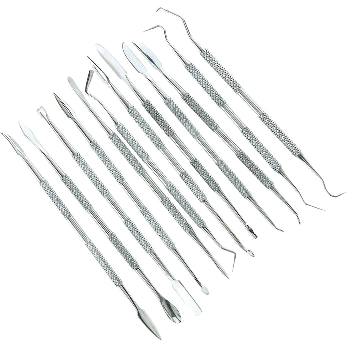 SE DD312 12-Piece Stainless Steel Wax Carvers Set