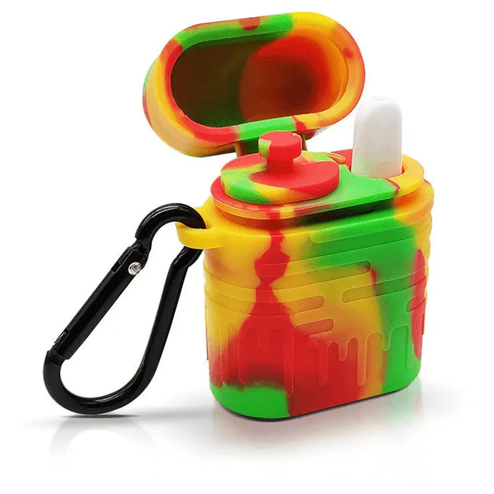 Waxmaid 2.3” Quick Hit Silicone Dugout - Various Colors - (Display of 6)-Hand Pipes, Rigs, & Bubblers