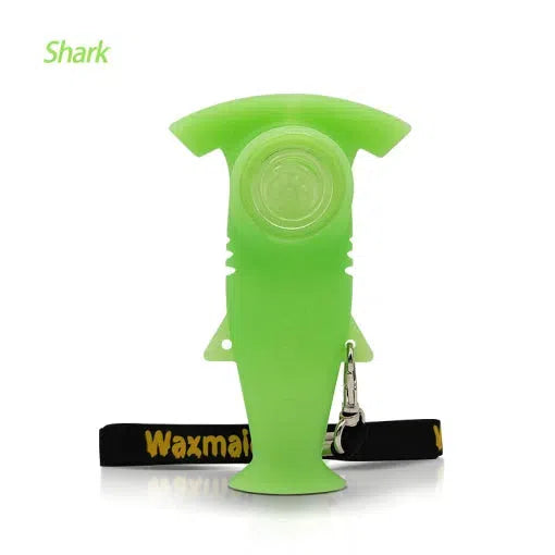 Waxmaid 4.3" Silicone Shark Hand Pipe - (12 Count Display)-Hand Pipes, Rigs, & Bubblers