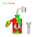 Waxmaid 4.96″ Silicone and Glass Ash Catcher Kit - (Color May Vary)-Hand Pipes, Rigs, & Bubblers