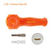 Waxmaid Daimon 2-IN-1 Pipe & Dab Straw Kit (6 Count Display)-Dab Tools