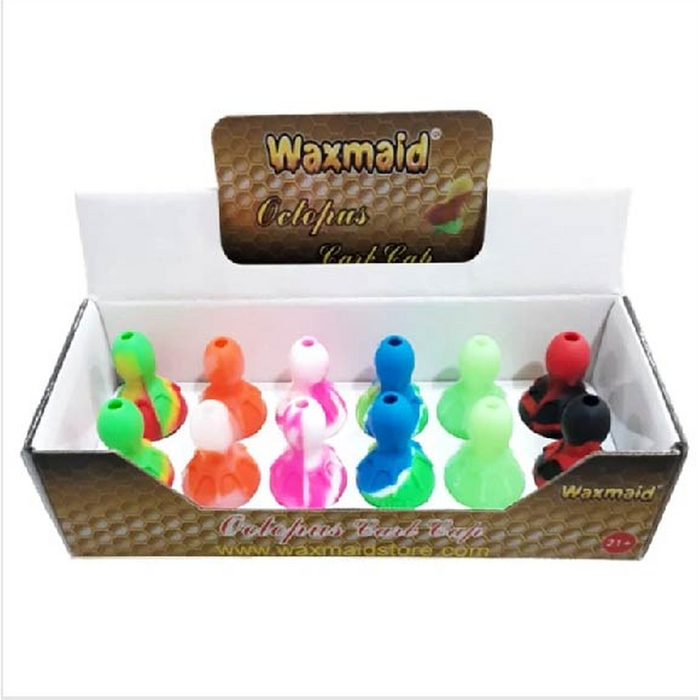 Waxmaid Octopus Silicone Carp Cap - (12 Count Display)-Dab Tools