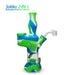 Waxmaid Soldier 2 in 1 Water Pipe & Dab Straw - Color May Vary - (1 Count)-Hand Pipes, Rigs, & Bubblers