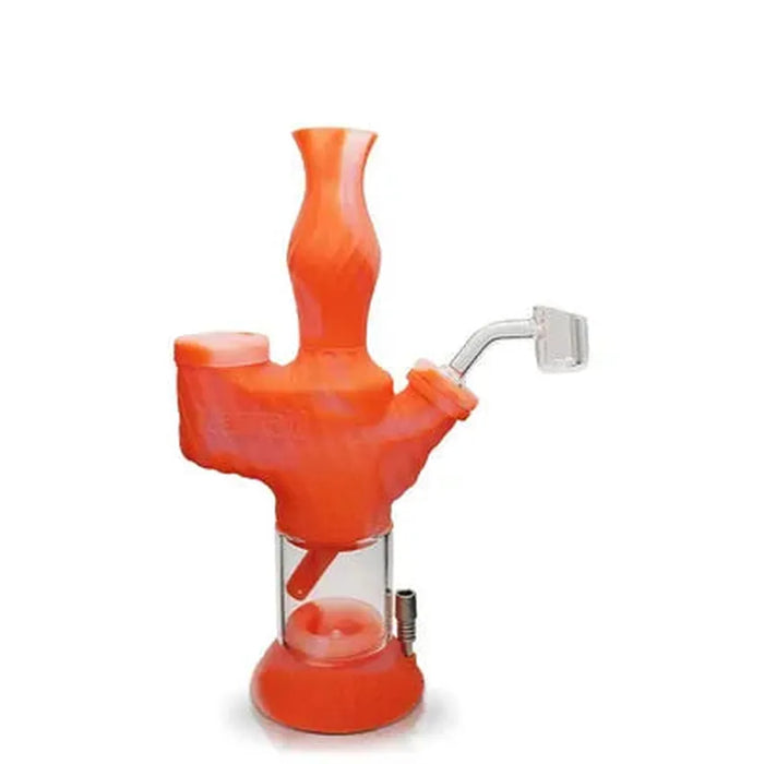 Waxmaid Soldier 2 in 1 Water Pipe & Dab Straw - Various Colors - (1 Count)-Hand Pipes, Rigs, & Bubblers