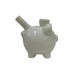 White Piggy Ceramic Pipe - (1 Count)-Hand Pipes, Rigs, & Bubblers
