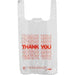 White Plastic Shopping Bags - 1/6 - (600 Count)-Pharmacy Bags & Exit Bags