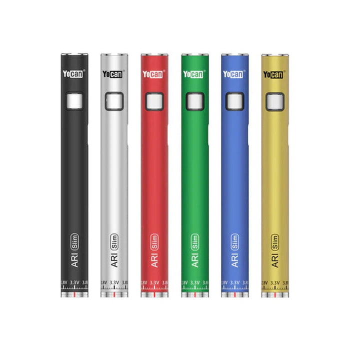 Yocan 510 Thread Ari Slim Battery Display - Various Colors - (20 Count Displays)-Vaporizers, E-Cigs, and Batteries