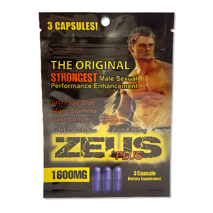 Zeus Plus Triple Pill - 24ct Display-PERSONAL HEALTH > Enhancements > Pills