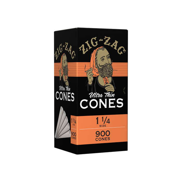 Zig-Zag 1 1/4 Bulk Cones - (900 Cones Per Bulk Cones Box)-Papers and Cones