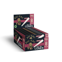 Zig-Zag 70's Ultra Thin Cones 18 Per Pack - (8 Count Per Bulk Cones Display)-Papers and Cones