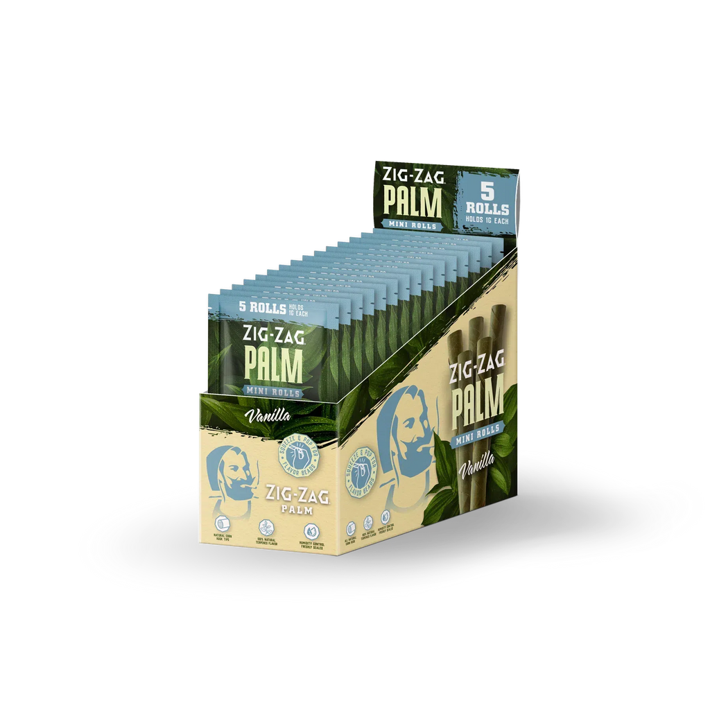 Zig-Zag Mini Palm Rolls Palm Wraps - Various Flavors - 5 Per Pack
