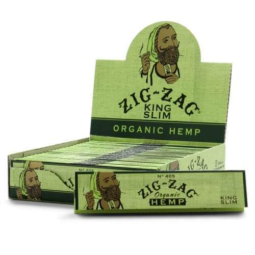 Zig-Zag Organic Hemp King Size Slim Rolling Papers - (24 Count)-Papers and Cones