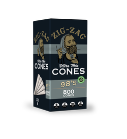 Zig-Zag Ultra-Thin 98MM Size Bulk Cones - (800 Cones Per Bulk Cones Box)-Papers and Cones