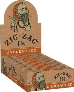 Zig-Zag Unbleached 1 1/4" Rolling Papers - (24 Count Display)-Papers and Cones