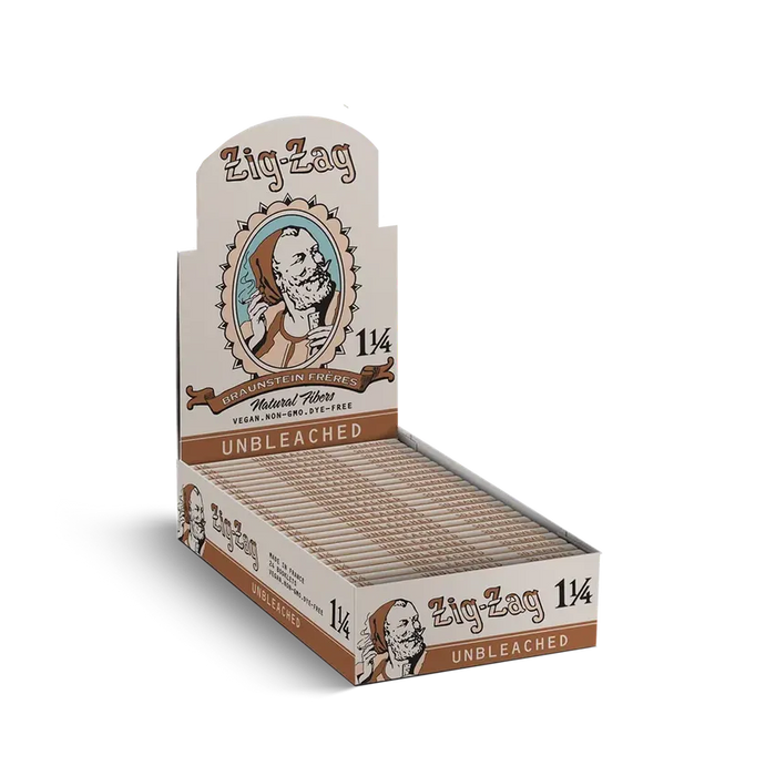 Zig-Zag Vintage - Unbleached 1 1/4 Rolling Papers - 1pk - (24 Count Display)-Papers and Cones