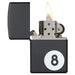 ZIPPO 8 Ball Billiards Lighter Black Matte - (1 Count)-Lighters and Torches