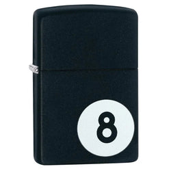ZIPPO 8 Ball Billiards Lighter Black Matte - (1 Count)-Lighters and Torches