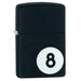 ZIPPO 8 Ball Billiards Lighter Black Matte - (1 Count)-Lighters and Torches