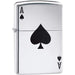 ZIPPO Ace of Spades Chrome Lighter - (1 Count)-Lighters and Torches