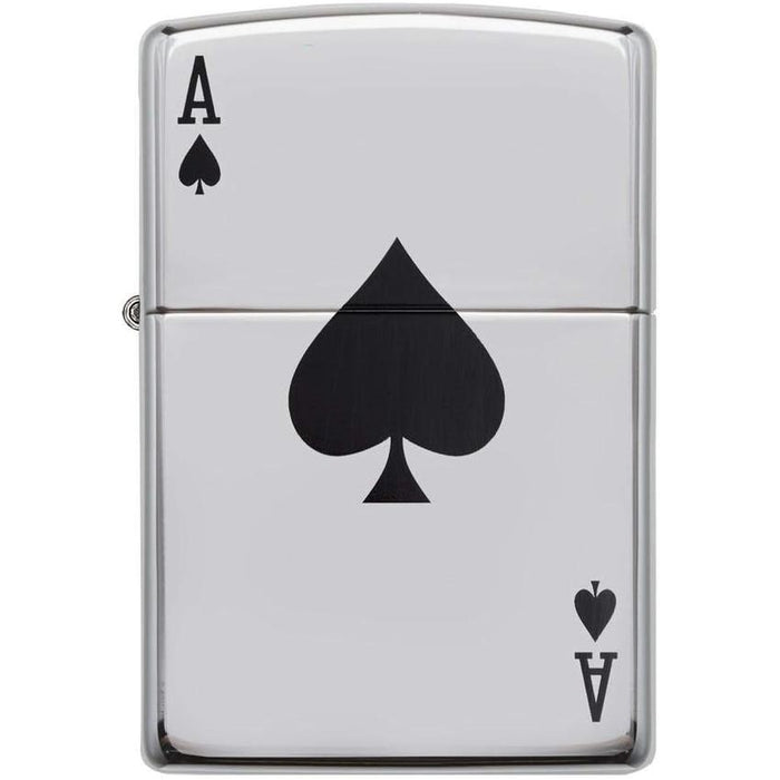 ZIPPO Ace of Spades Chrome Lighter - (1 Count)-Lighters and Torches