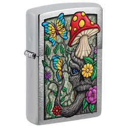ZIPPO Freaky Nature Design Chrome Lighter - (1 Count)-Lighters and Torches