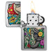 ZIPPO Freaky Nature Design Chrome Lighter - (1 Count)-Lighters and Torches