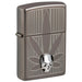 ZIPPO Leaf and Skull Black Ice Lighter - (1 Count)-Lighters and Torches