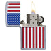 ZIPPO Patriotic Flag Lighter - (1 Count)-Lighters and Torches