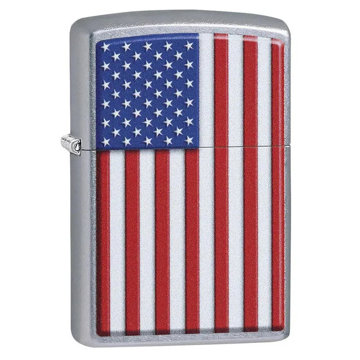 ZIPPO Patriotic Flag Lighter - (1 Count)-Lighters and Torches