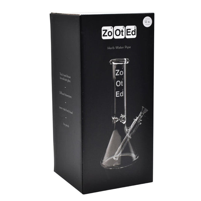 Zooted 12" Beaker Water Pipe - (1 Count)-Hand Glass, Rigs, & Bubblers