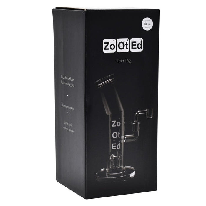 Zooted Brandz - 10" Bent Tube Rig - (1 Count)-Hand Pipes, Rigs, & Bubblers