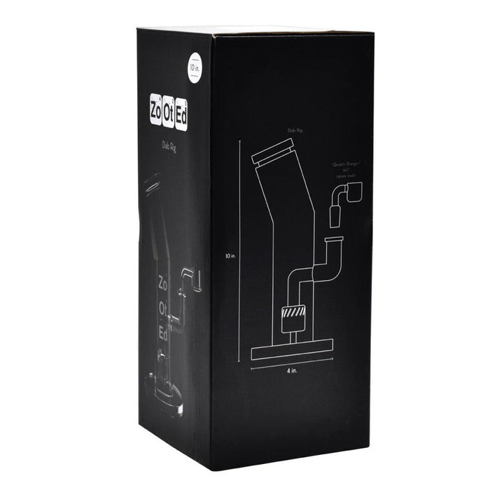 Zooted Brandz - 10" Bent Tube Rig - (1 Count)-Hand Pipes, Rigs, & Bubblers