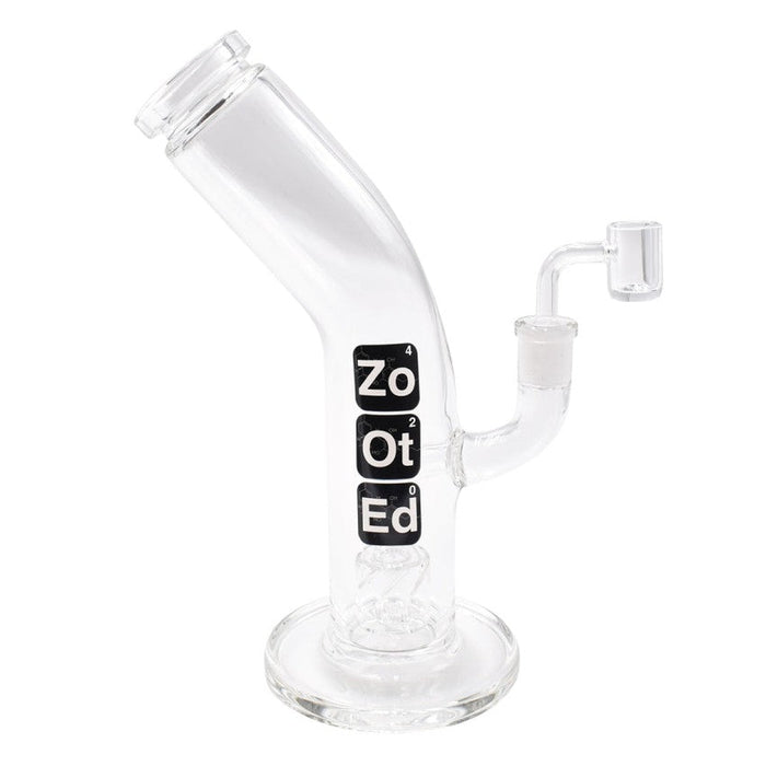 Zooted Brandz - 10" Bent Tube Rig - (1 Count)-Hand Pipes, Rigs, & Bubblers