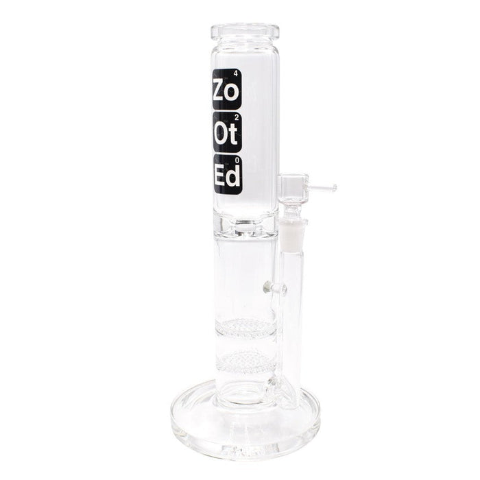 Zooted Brandz - 12" Double Honeycomb Tube Water Pipe - (1 Count)-Hand Pipes, Rigs, & Bubblers