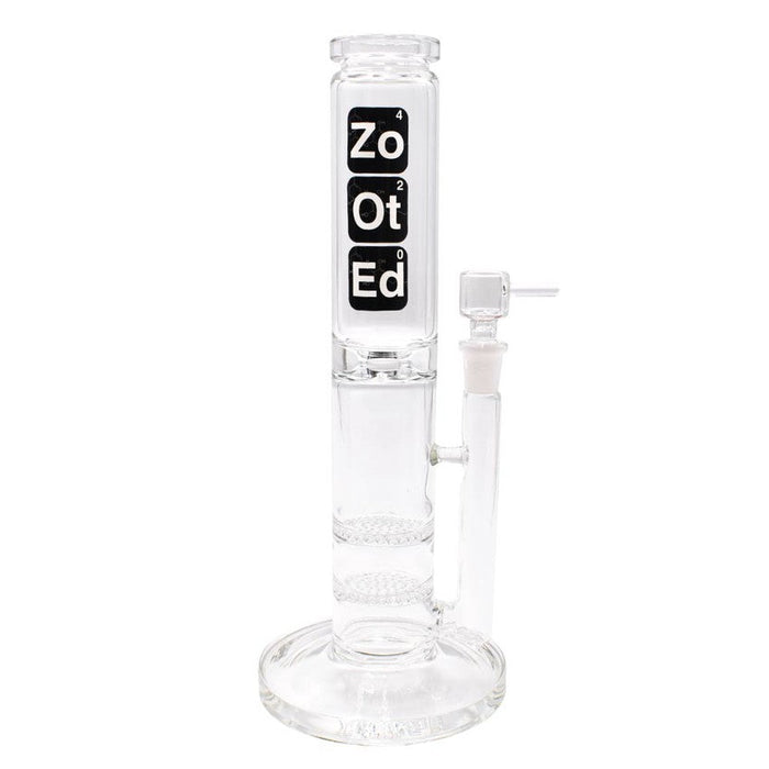 Zooted Brandz - 12" Double Honeycomb Tube Water Pipe - (1 Count)-Hand Pipes, Rigs, & Bubblers