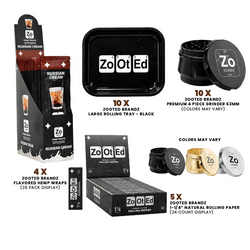 Zooted Brandz Display Builder Kit for Established C-Stores, Gas Stations or Smoke Shops!-Papers and Cones