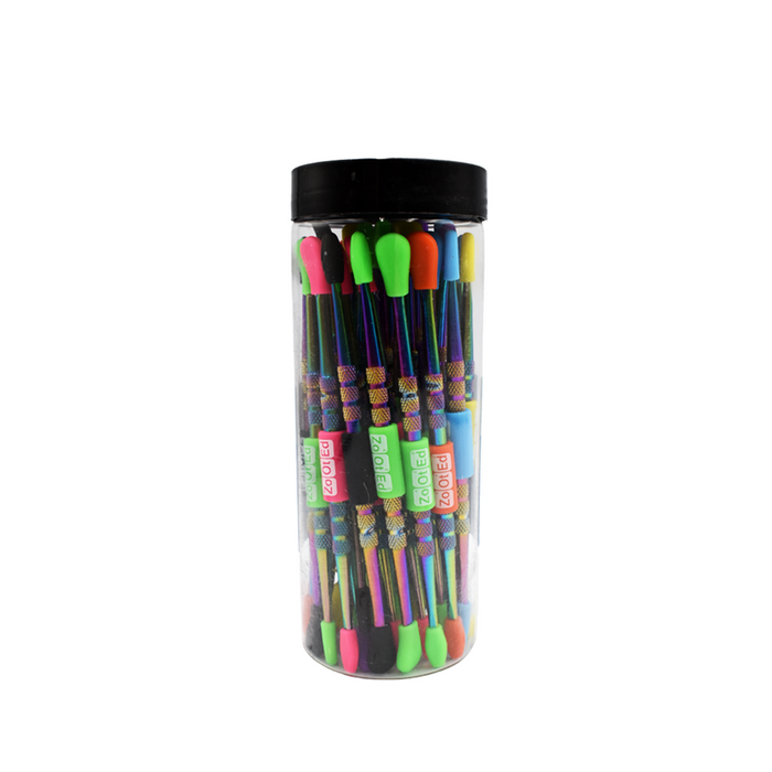 Zooted Brandz Iridescent Dab Tools with Non-Stick Removable Silicone Tips (36 Count)-Dab Tools