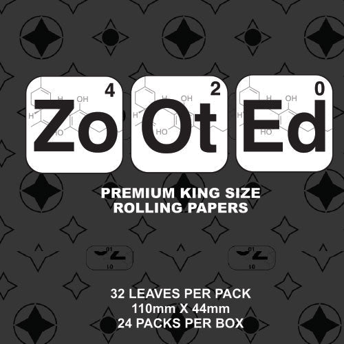 Zooted Brandz King Size Natural Rolling Paper - (24 Count Per Display)-Papers and Cones