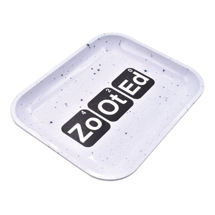 Zooted Brandz - Large Rolling Tray - Black or White - (1 Count)-Rolling Trays and Accessories