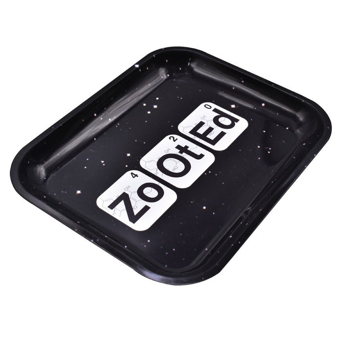 Zooted Brandz - Large Rolling Tray - Black or White - (1 Count)-Rolling Trays and Accessories