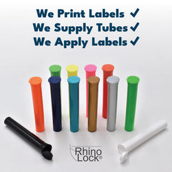 Miniature Blunt Tube 116mm | Made in USA | Black, White and Clear 116mm White - Opaque / 500 Count - Mj Wholesale