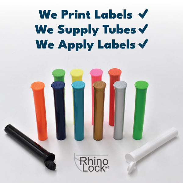 Miniature 90mm Joint Tube | Cartridge Tube - Made in USA - Opaque White, 8000 Count - Mj Wholesale