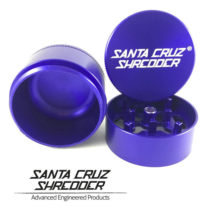 1.625" Santa Cruz Shredder Small 3 Piece Grinder - Various Colors - (1 Count)-Grinders