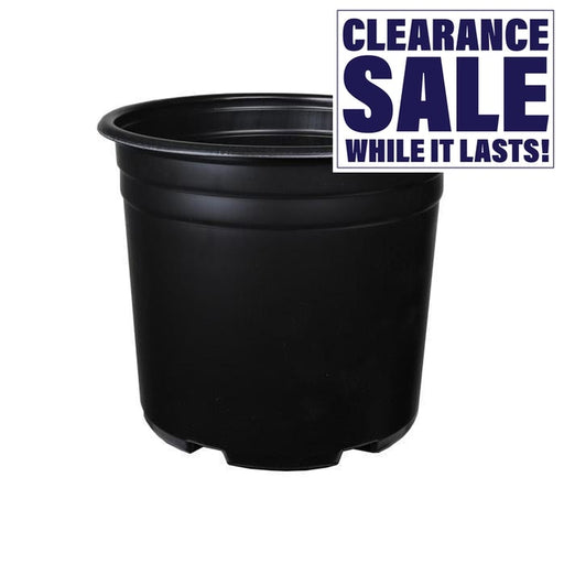 3 Gallon Thermoformed Plastic Pot (true 11” outside, height 10.31” inches) - (1 Count)-Hydroponics