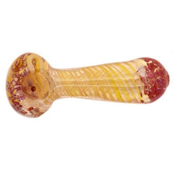 4" Color Changing Frit Glass Hand Pipe - Color May Vary - (1, 5 OR 10 Count)-Hand Glass, Rigs, & Bubblers