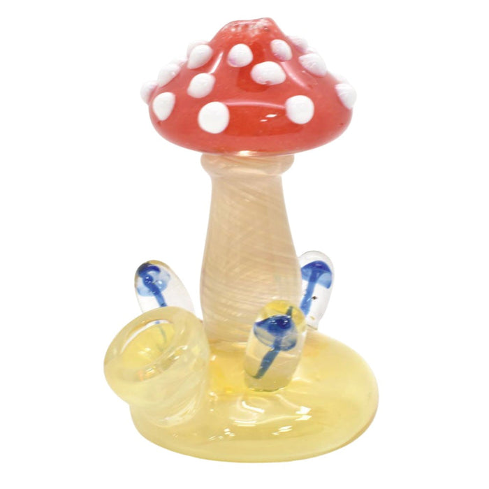 4.5" Mushroom Head Hand Pipe - (1 Count)-Silicone Hand Pipe